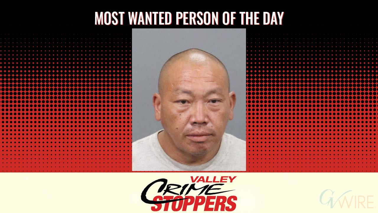 Kou Fang is Valley Crime Stoppers' Most Wanted Person of the Day for August 19, 2025. (Valley Crimes Stoppers)