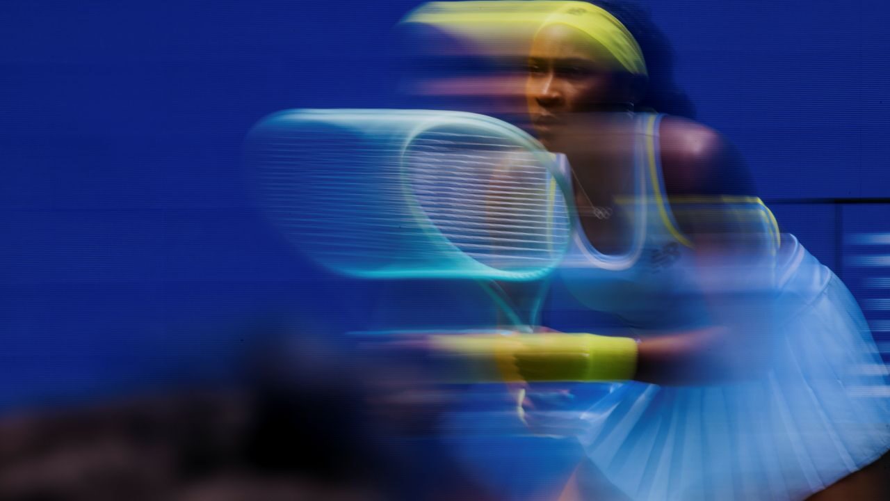 Time Lapse Image of Tennis Star Coco Gauff