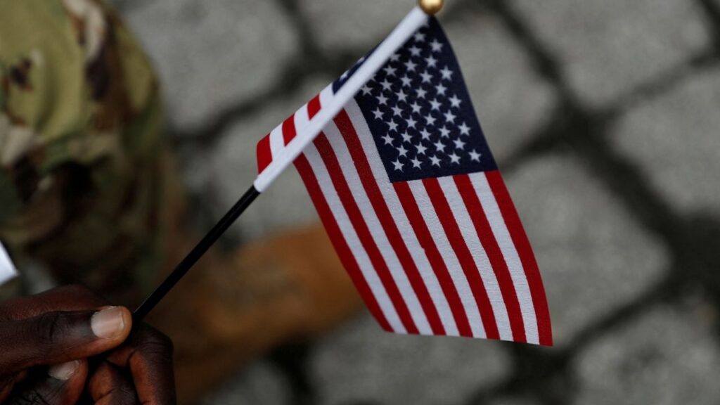 A U.S. Citizenship and Immigration Services (USCIS) naturalization ceremony in New York City, U.S., September 17, 2021. (Reuters File)