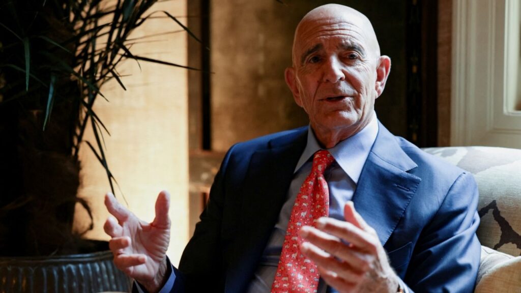 U.S. Ambassador to Turkey and Special Envoy for Syria Thomas Barrack attends an interview with Reuters in Beirut, Lebanon July 22, 2025. (Reuters File)