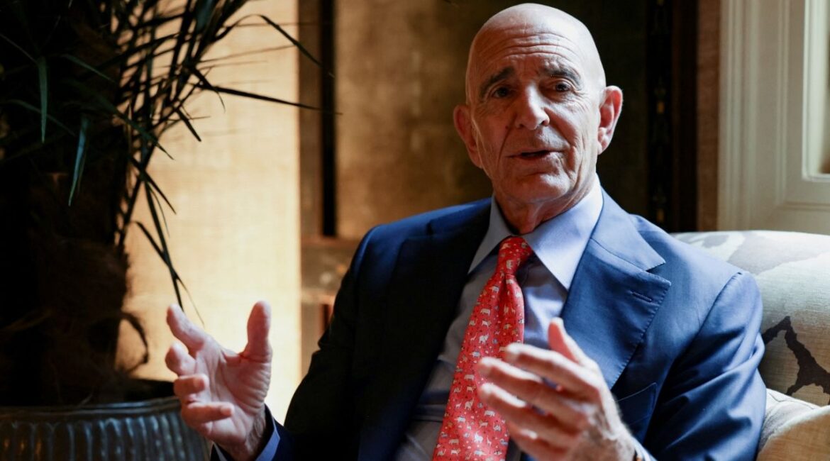 U.S. Ambassador to Turkey and Special Envoy for Syria Thomas Barrack attends an interview with Reuters in Beirut, Lebanon July 22, 2025. (Reuters File)