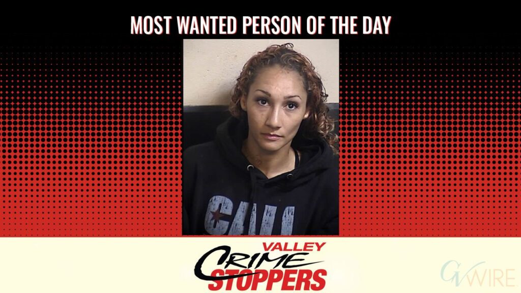 Desiree Alayna Cruder is Valley Crime Stoppers' Most Wanted Person of the Day for August 25, 2025. (Valley Crimes Stoppers)