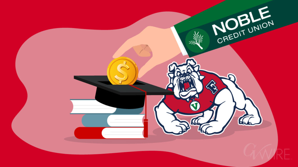 Noble Credit Union partnering with the Fresno State Bulldog Foundation to help provide students with full-ride scholarships