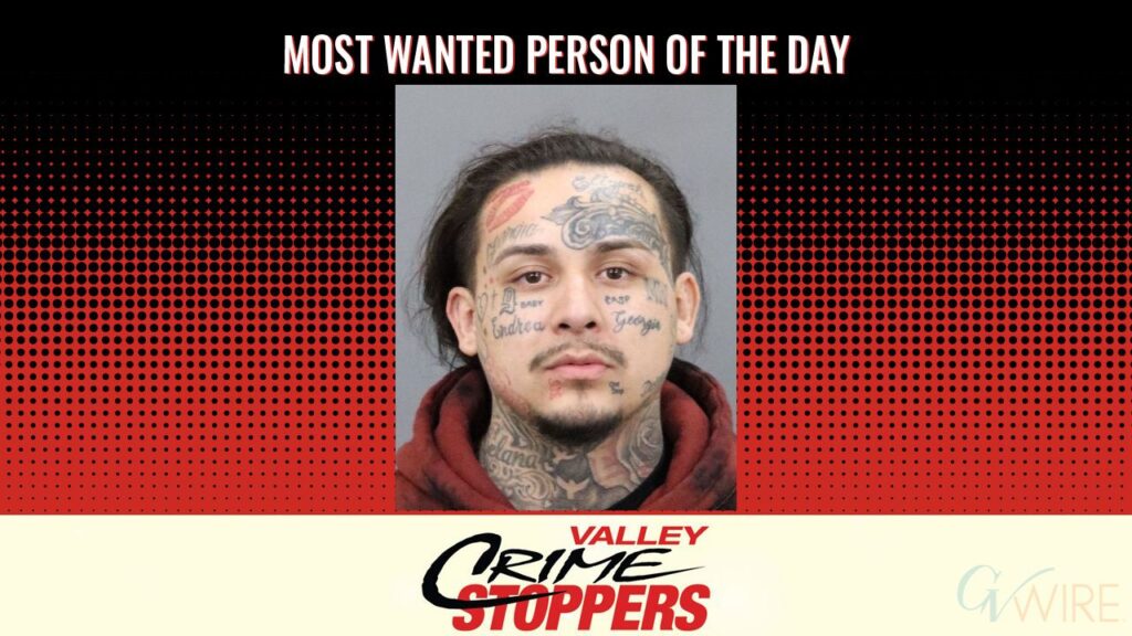 Enrique Arellano Ochoa is Valley Crime Stoppers' Most Wanted Person of the Day for August 26, 2025. (Valley Crimes Stoppers)