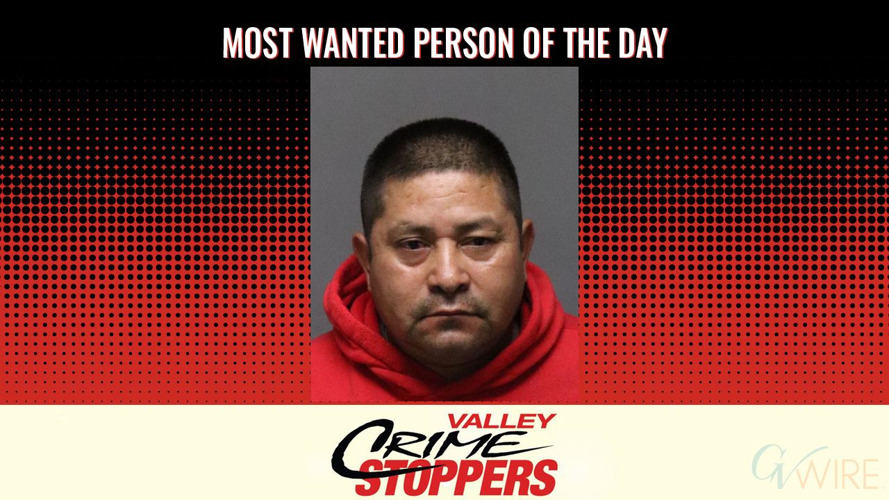 Mario Garcia is Valley Crime Stoppers' Most Wanted Person of the Day for August 27, 2025. (Valley Crimes Stoppers)