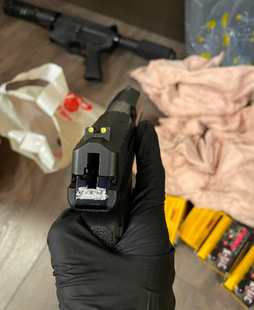 Salazar case Illegal gun seized