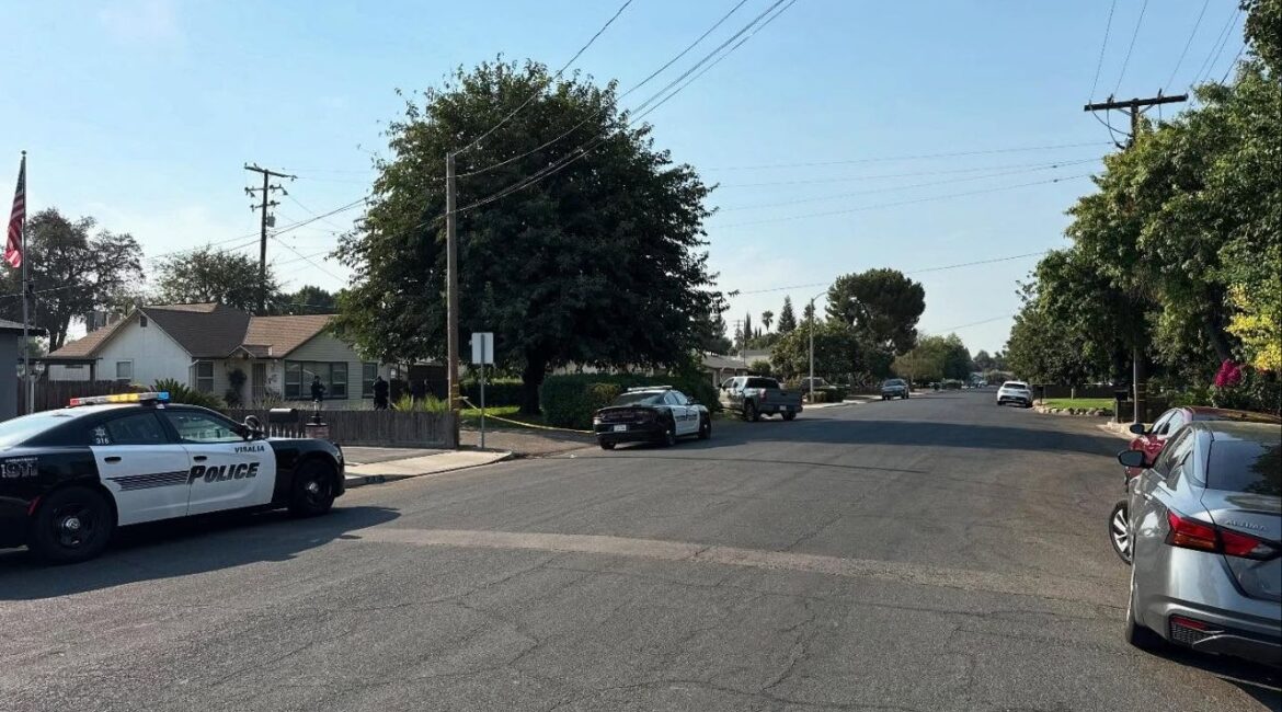 A man was stabbed Thursday, August 28, 2025, morning in Visalia, and police arrested 23-year-old Jonathon Dewayne Ingram at the scene, authorities said. (Visalia PD)