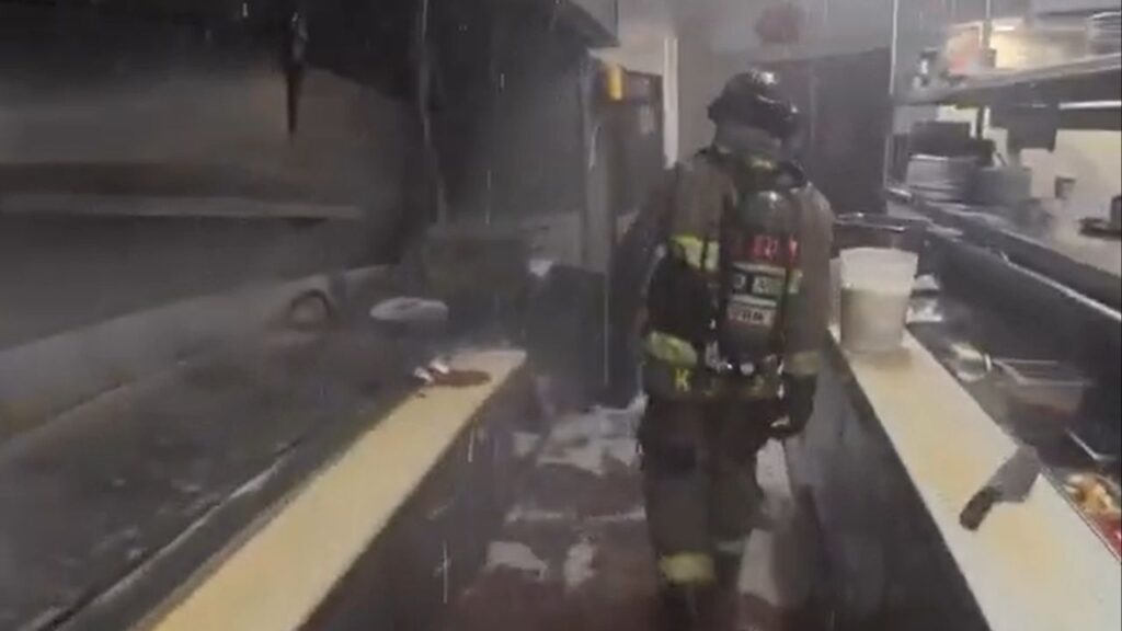 Fire at Yosemite Falls Cafe on Friday, Aug. 29, 2025. (Fresno FD)