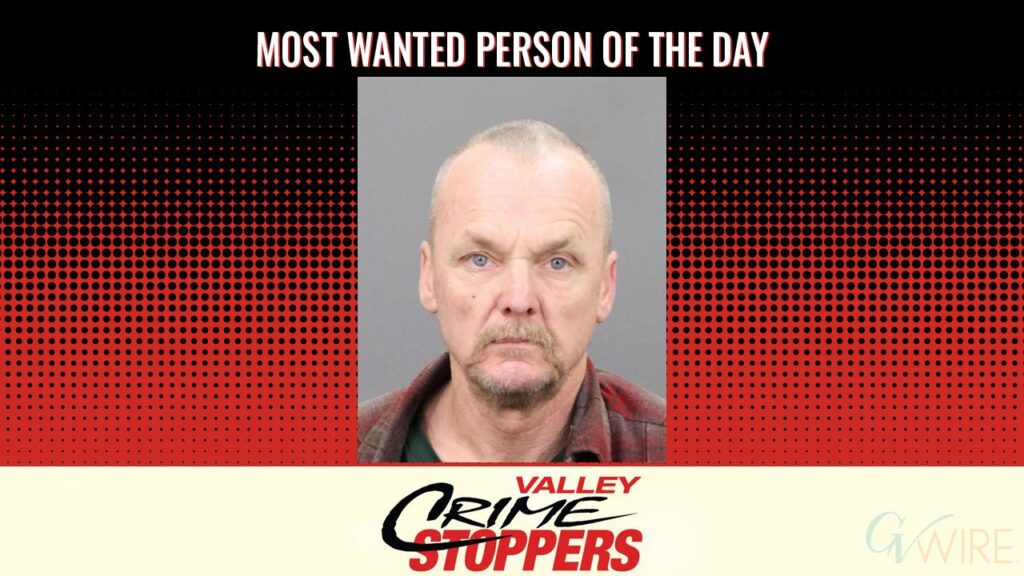 Curtis Wayne Recek is Valley Crime Stoppers' Most Wanted Person of the Day for August 29, 2025. (Valley Crimes Stoppers)