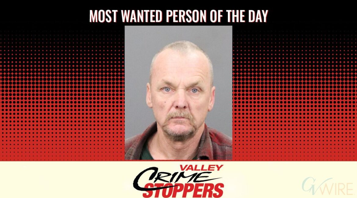 Curtis Wayne Recek is Valley Crime Stoppers' Most Wanted Person of the Day for August 29, 2025. (Valley Crimes Stoppers)