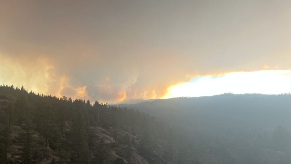 Fresno County’s Garnet Fire has burned 17,159 acres with 8% containment as of Friday, Aug. 29, 2025, prompting evacuations while officials confirm the cause and some areas remain open for Labor Day. (U.S. Forest Service)